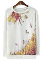 Oasap Beautiful Autumn Scenic Sweatshirt