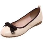 Oasap Women's Bow Decoration Falt Egg Roll Shoes
