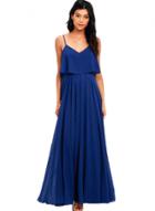 Oasap Solid Spaghetti Strap Chiffon Fashion Maxi Dress