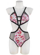 Oasap Floral Print One Piece Swimsuit