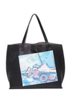 Oasap Cameral Printing Handbag With Son Shoulder Bag