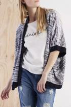Oasap Casual Heathered Open Front Cardigan