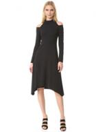 Oasap Off Shoulder Long Sleeve A-line Irregular Dress