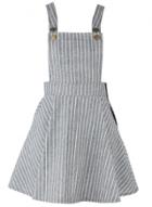 Oasap Women's Color Block Striped Adjustable Shoulder Straps Overall Dress