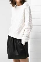 Oasap Casual Chevron Knitted Pullover Sweater