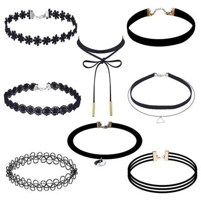 Oasap 8 Pieces Chokers Necklaces Set