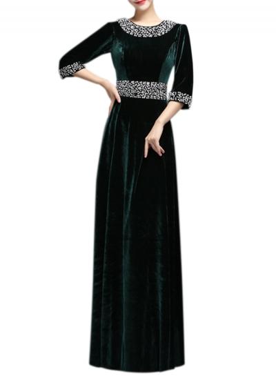 Oasap Elegant Beaded Slim Fit Prom Dress