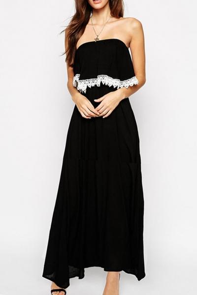 Oasap Glamorous Petite Shelf Bandeau Maxi Dress