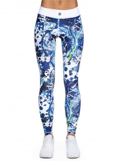 Oasap Fashion Digital Printed Skinny Fit Sports Leggings