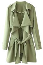 Oasap Charming Solid Open Front Woman Coat