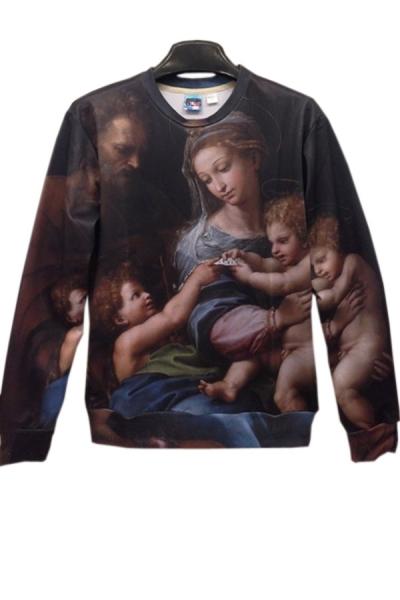 Oasap Lifelike Retro Sweatshirt