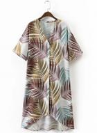 Oasap Single Breasted Floral Printed Day Dresses