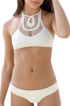 Oasap Women's Two Piece Fashion Solid Cut-out Tankini Swimsuit