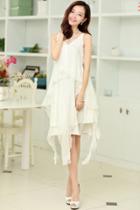 Oasap Bohemian Multi-layered V Neck Midi Dress