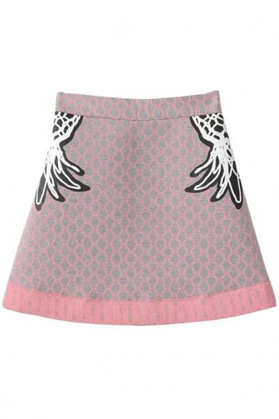 Oasap Double-pineapple Print Mini Skirt