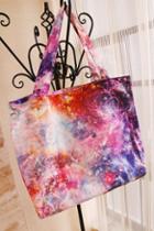 Oasap Colored Galaxy Print Square Shaped Handbag