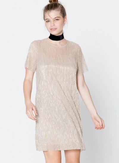 Oasap Fashion Short Sleeve Loose Pullover Dress
