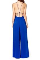 Oasap Ethereal Spaghetti-strap Backless Jumpsuits