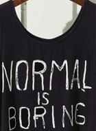 Oasap Women's Fashion Summer Letter Print Crop-top Tank
