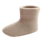 Oasap Lamb Wool Solid Color Flat Boots