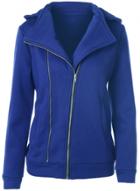 Oasap Women's Fashion Turn Down Collar Zip Front Coat
