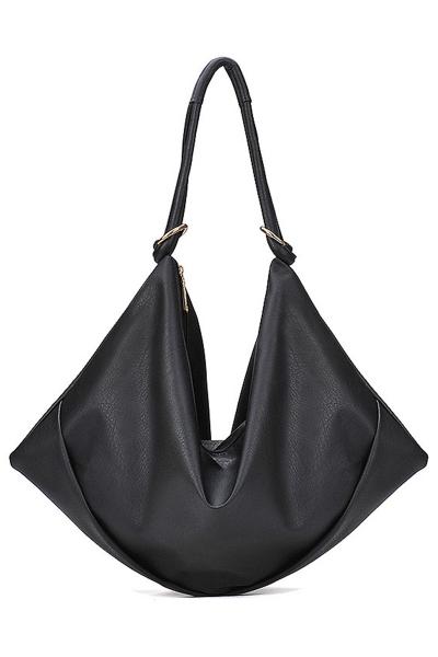 Oasap Simply Faux Leather Shoulder Bag