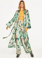 Oasap Vintage Flower Printing Wide Leg Pant