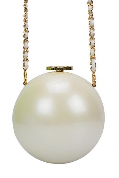 Oasap Colorful Globe Ball Pattern Acrylic Shoulder Bag