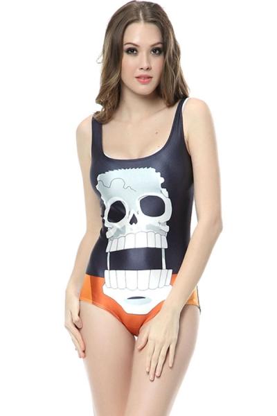 Oasap Stylish Skull Swimsuits