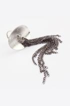 Oasap Chain Tassel Embellished Ring