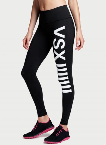 Oasap Dri-fit Skinny Letter Printed Ankle Sports Leggings