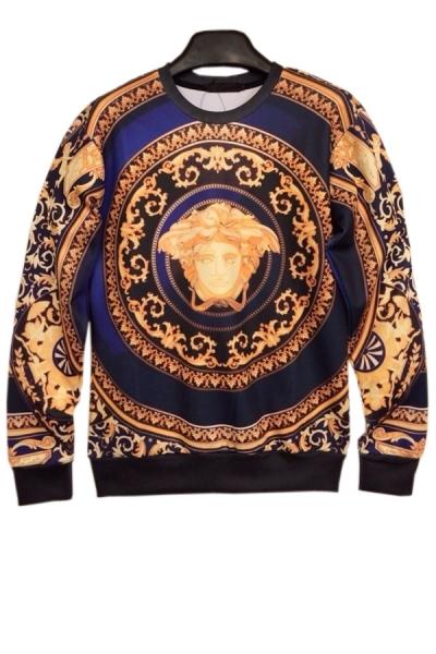 Oasap Lovely Baroque Sweatshirt