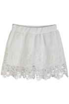 Oasap All-matching Crocheted Lace Skirt