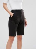 Oasap Black Above-the-knee Suit Pants