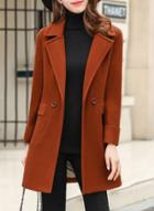 Oasap Fashion Long Sleeve Slim Fit Double Breasted Coat
