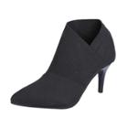 Oasap Pointed Toe Solid Color Stiletto Heels Boots