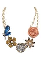 Oasap Appealing Floral Bib Necklace