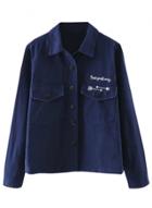 Oasap Women's Fashion Single Breasted Jacket With Pockets