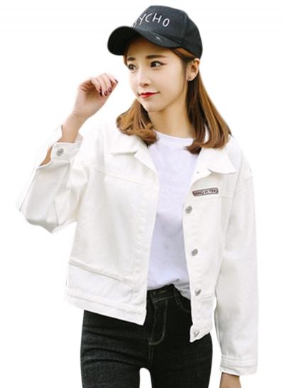 Oasap Long Sleeve Single Breasted Fashion Short Jacket