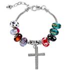 Oasap Fashion Cross Decoration Glass Bead Bracelets