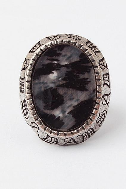 Oasap Bead Embellished Ring