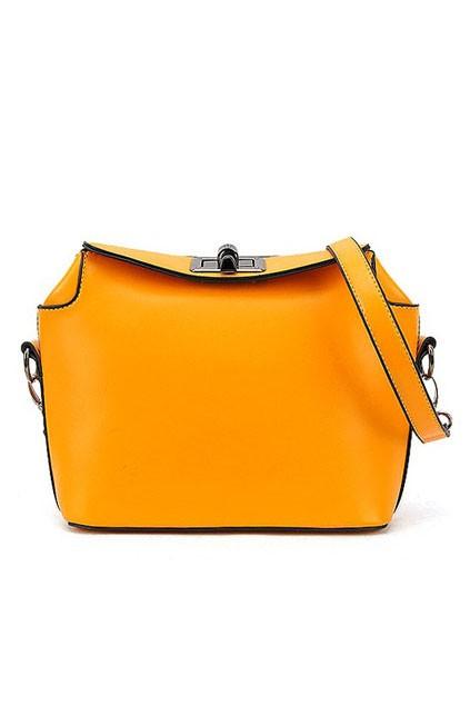 Oasap Elegant Simple Top Buckle Detail Shoulder Bag