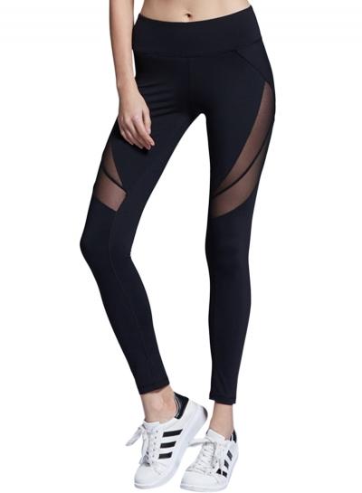 Oasap Women's Elastic Mesh Skinny Sports Workout Gym Yoga Pants