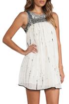 Oasap Women's Casual Print Sleeveless Mini Loose Fit Dress