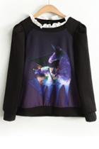 Oasap Galaxy Unicorn Sweatshirt