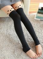 Oasap Skinny Loving Heart Fleece Lined Leggings