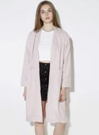 Oasap Women's Open Front Vintage Side Slit Coat