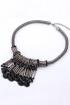 Oasap Faux Stone Charm Bib Necklace
