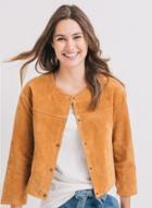 Oasap Women's Faux Suede Solid Color Coat