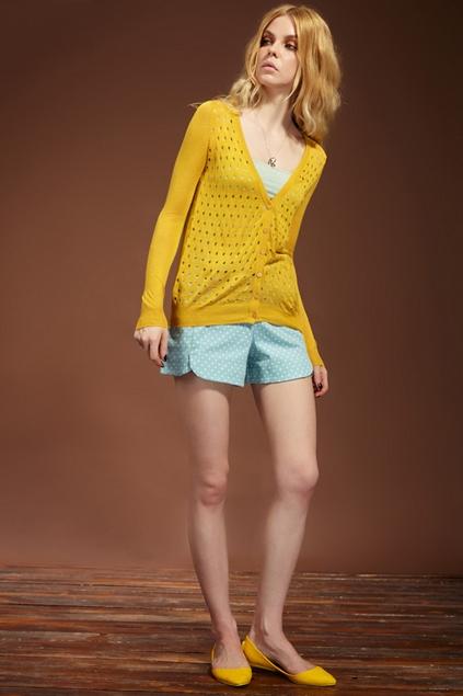 Oasap Polka Dot Zipped Belted Shorts